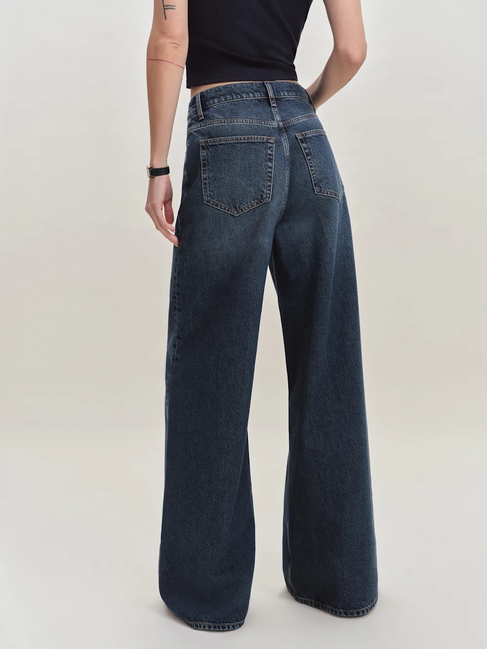 Reformation Eden Mid Rise Wide Leg Jeans Size 27 - Picture 5 of 10
